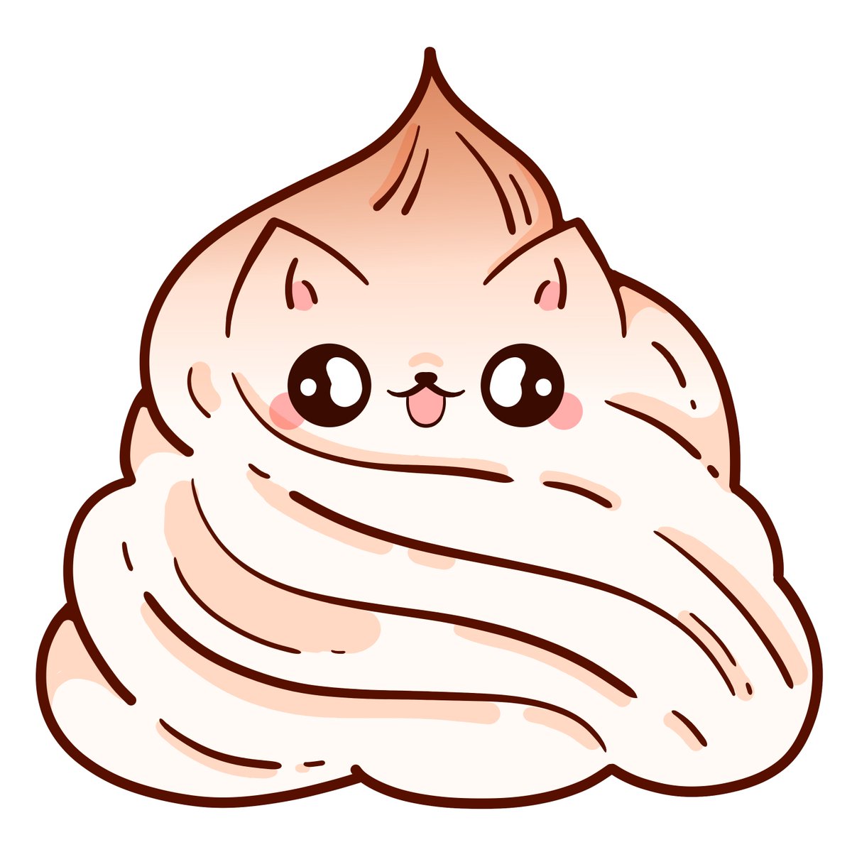 Sweet_frens's tweet image. Indulge in the fluffy sweetness of a Meringue Pomeranian, the perfect treat for any dog lover #meringue #pomeranian #dessert