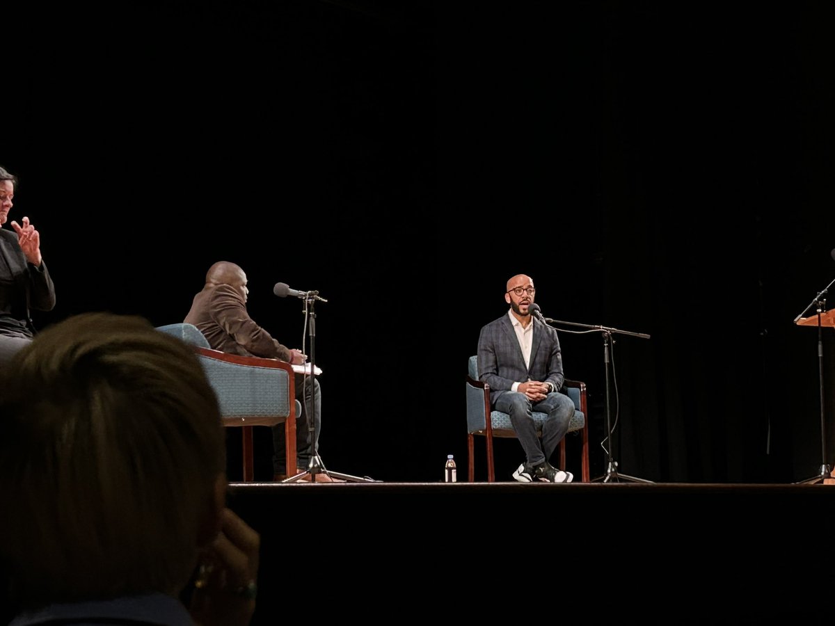 Last night I was able to hear a great keynote address, “Our History, Reimagined” from @ClintSmithIII at @UncAvl. Very profound, intelligent speaker and author. Enjoyed hearing the student speakers who kicked off the event as well.