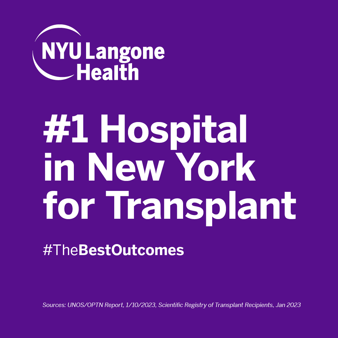 In 2022 we performed more organ transplants than any other hospital in New York, with some of the shortest wait times and highest survival rates in the country.

Learn more about our life-saving Transplant Institute: bit.ly/3ZN3CbC