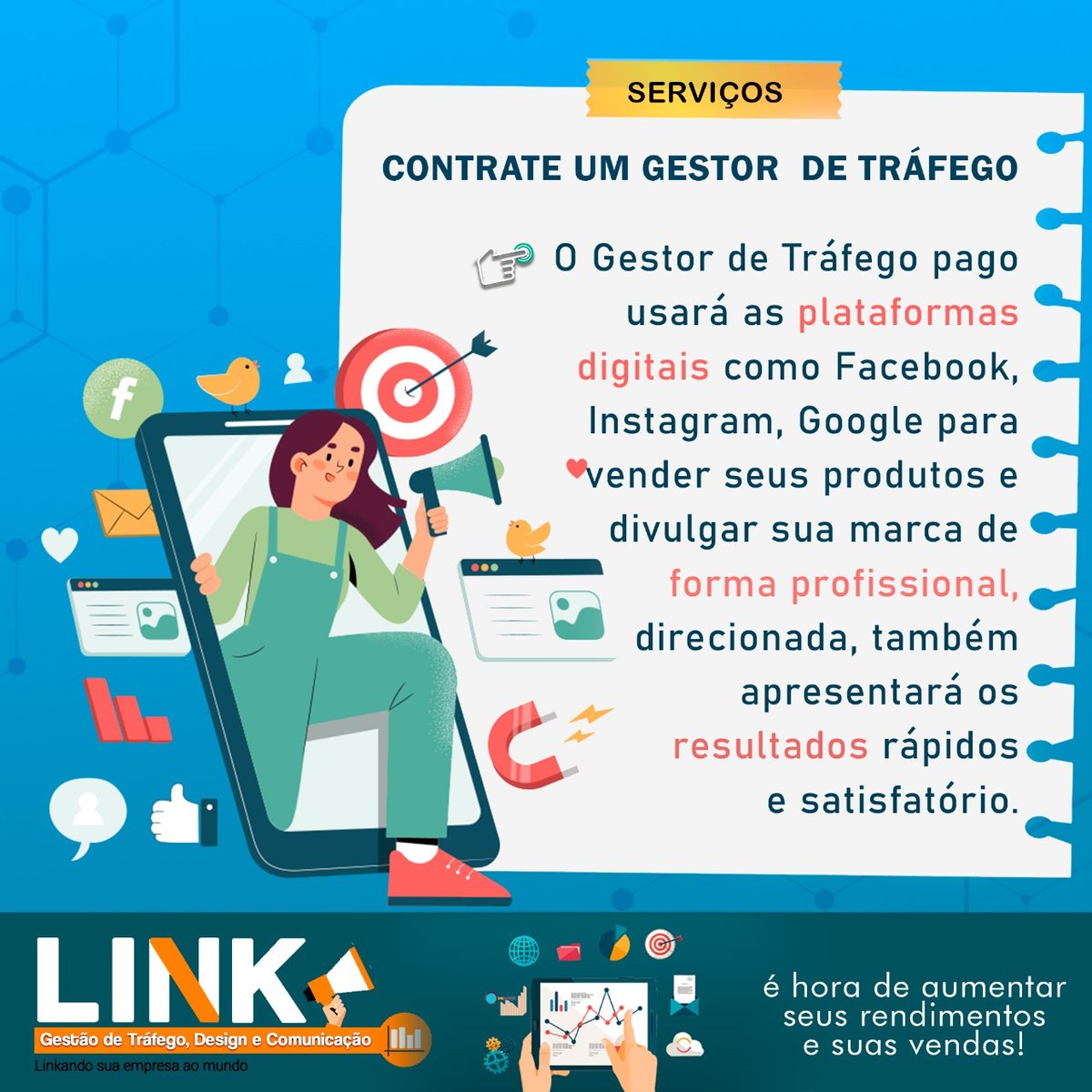 GelsonLeal's tweet photo. ✅️Aumente suas vendas usando as Plataformas Digitais.🚀

📊Chame a Link, ela cuida para você.💵

Faça um Orçamento.📲 https://t.co/X1u77Ru5hP