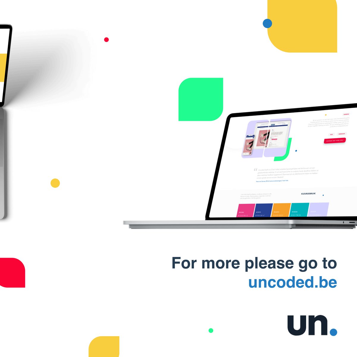 Groot nieuws! We zitten er al even naar te hinten en eindelijk is het zover. Onze gloednieuwe website staat nu live! Neem zeker eens een kijkje op uncoded.be

#uncodedrocks #website #webdesign #development #digitalagency