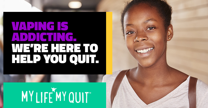 QuitPartner's tweet photo. Get this: 70% of MN students who vape show signs of dependence. Want free help? Text “start” to 36072 to chat with a coach. #QuitVaping #QuitSmoking https://t.co/WIbuaR8Sj1