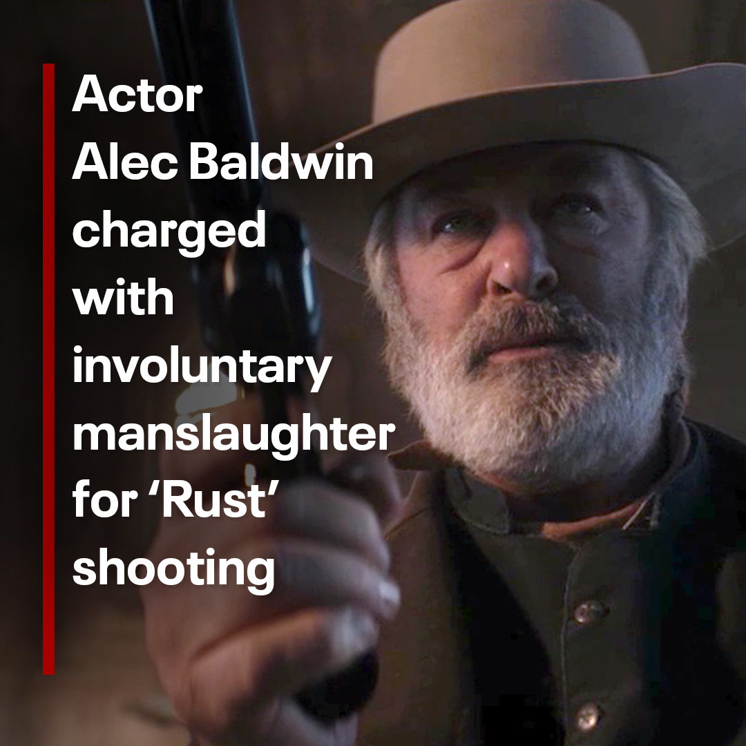 Alec Baldwin and the on-set armorer Hannah Gutierrez-Reed of the movie “Rust” have been charged with involuntary manslaughter in the fatal shooting of cinematographer Halyna Hutchins. foxla.com/news/rust-shoo…