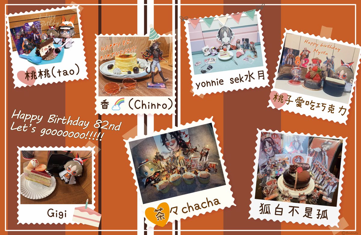 GetFox0120's tweet photo. 🎊Happy birthday Mysta🥳
We have a little gift for you 🥹🤲🏻🎁
And you know best in the end(⁎⁍̴̛ᴗ⁍̴̛⁎)… Hope you like it Happy 82 years old🎉✨🧡😉
#MystaDay2023 #Myscakes https://t.co/SxSb08vStt