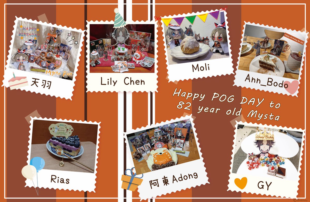 GetFox0120's tweet photo. 🎊Happy birthday Mysta🥳
We have a little gift for you 🥹🤲🏻🎁
And you know best in the end(⁎⁍̴̛ᴗ⁍̴̛⁎)… Hope you like it Happy 82 years old🎉✨🧡😉
#MystaDay2023 #Myscakes https://t.co/SxSb08vStt
