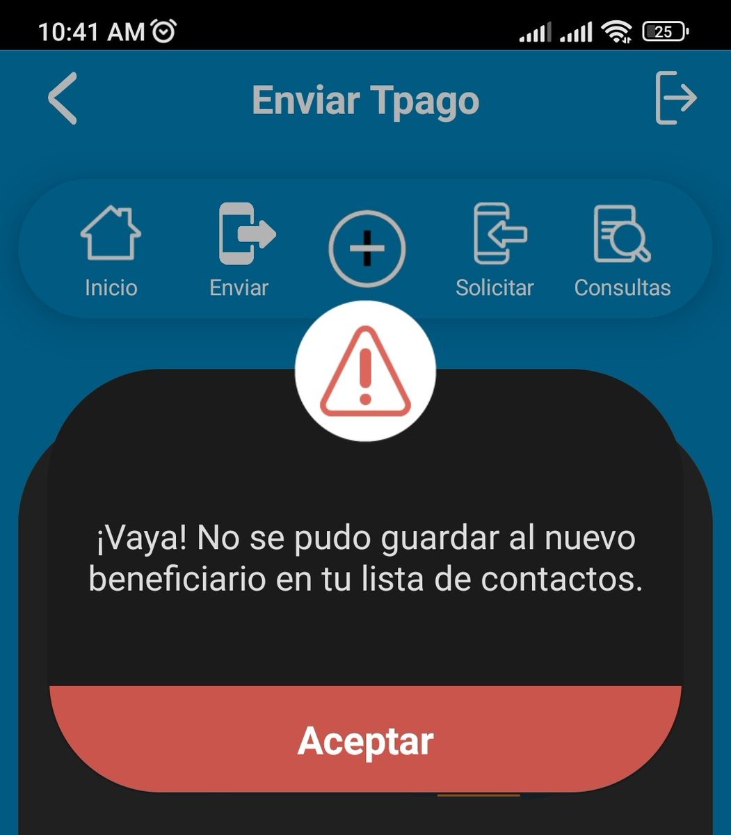 FranklinPorras's tweet photo. @MercantilBanco Ya puedo ingresar, ahora lo q no me deja es guardar el. Contacto de un pago móvil, ni por el celular ni por la pc https://t.co/Ts73PnEUm4