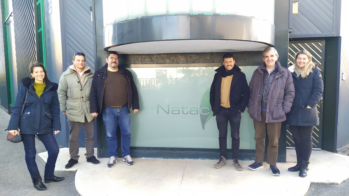 InnoRenewCoE's tweet photo. #InnoRenew CoE researchers Dr Jakub Sandak and Albert Kravos are on a research visit to @NatacScienc2Mkth in Spain for the @OLEAF4VALUE  project. 

Additionally, Albert was awarded a STSM grant from COST Action @sensorFINT.

#Oleaf4Value #research #biobased https://t.co/A01jfhrbSA