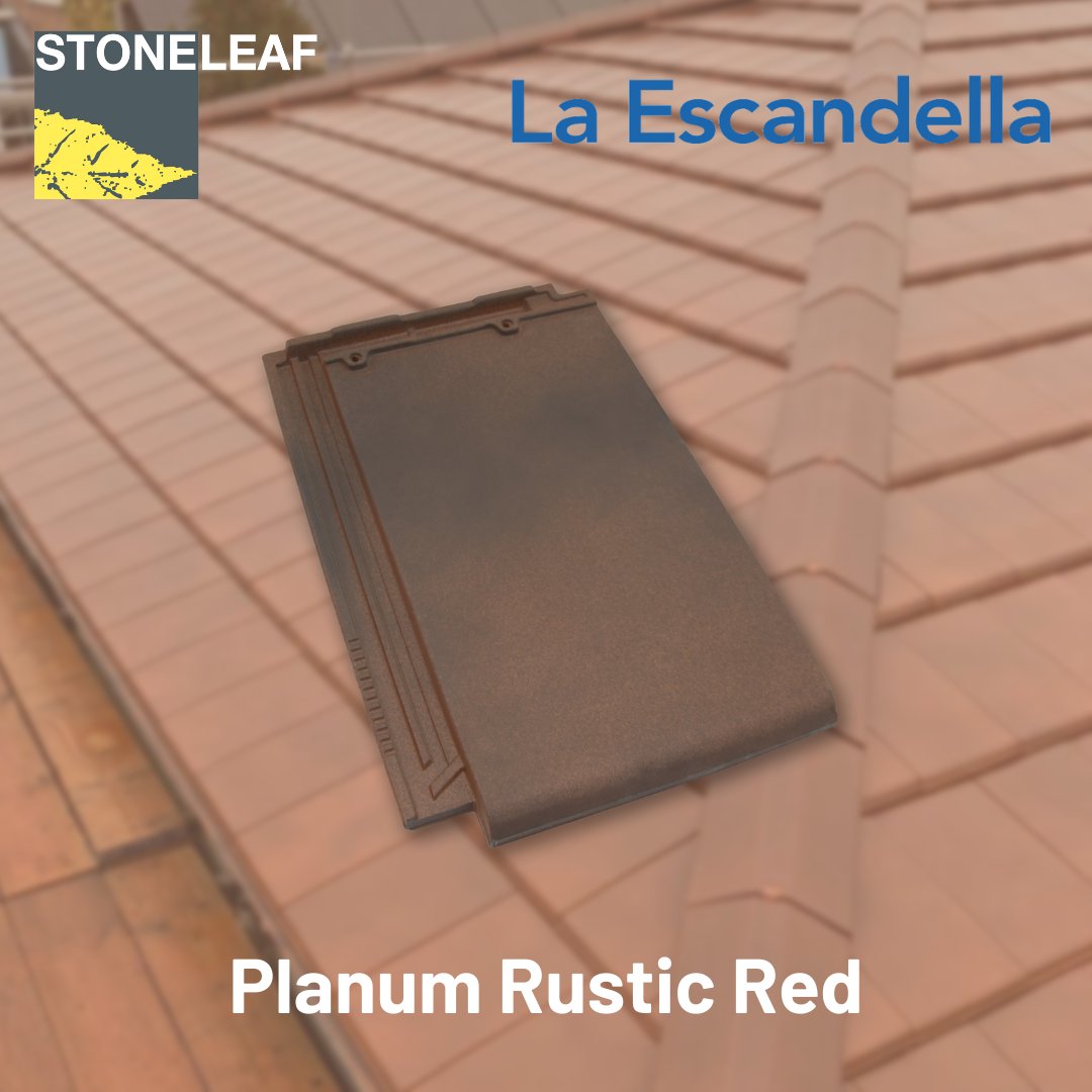 StoneleafSlates's tweet photo. The Planum Rustic Red
The most popular tile in the low pitch market due to its size, strength and lightness. 
Find the whole range on our website: https://t.co/R9Xj655jgU

#Stoneleaftiles
#Planumrooftiles 
#roofingtheworld 
#LaEscandella https://t.co/sUasoX8jsb