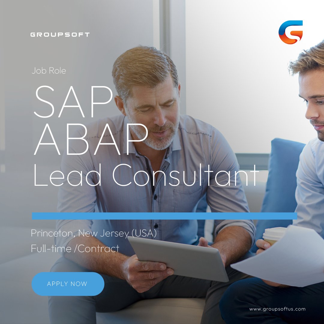 GroupsoftUS's tweet photo. Get on board if you want to work with a small, well-knit team and gain knowledge and experience. Click on https://t.co/IYfJLTG3jY
#sap #abap #leadconsultant https://t.co/2bmjh7TnW6