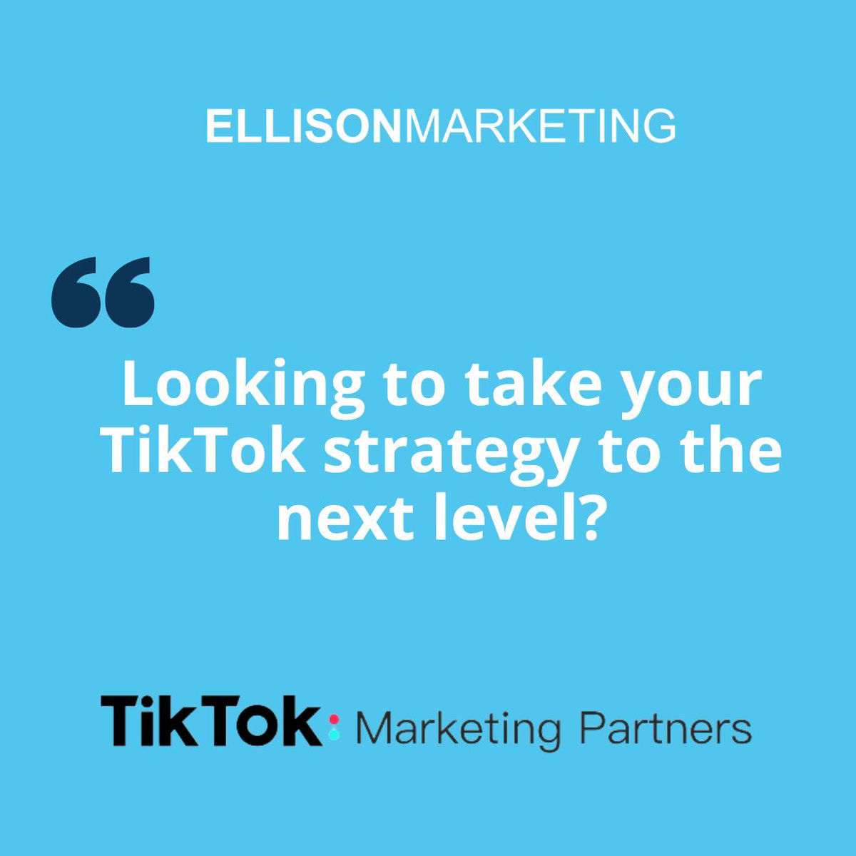 We are TikTok Marketing partners and have a deep understanding of TikTok’s trends and advertising platforms. 

Call us today to create and manage your content.