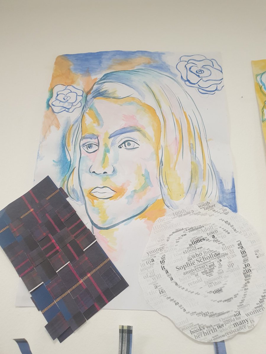 Thank you once again <a href="/AsdaBolton/">Community Champion</a> for exhibiting Year 8 Holocaust memorial work. We are very proud of the diligent attitude Year 8 have shown when creating their artwork inspired by Sophie Scholl. <a href="/sharplesschool/">Sharples School</a>