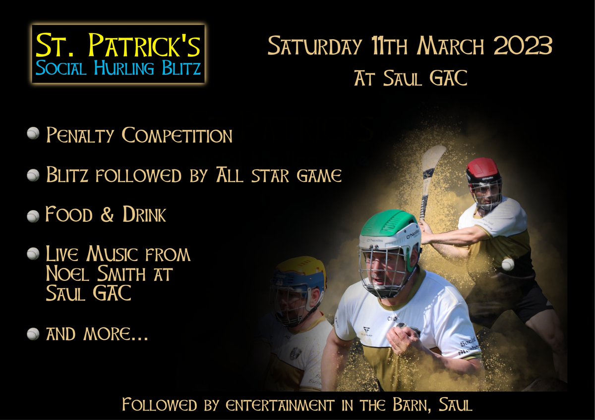 socialslashers's tweet photo. 10 teams signed up....music from Noel Smith sorted and maybe we could persuade 
@PlayrFit to sponsor us a set of jerseys for the All Star game? 

@halfpacehurling @socialhurling @GCWTSocialHurl @DoireSocial any penalty experts? https://t.co/JuLhl8PhqQ