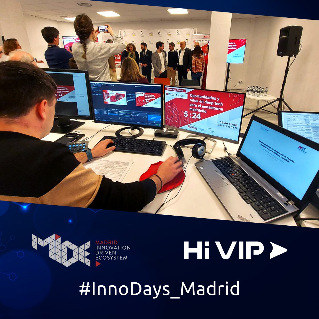 HiVIP_VP's tweet photo. Qué gusto da cuando puedes ver un #evento en #streaming sin cortes y en alta #calidad, ¿verdad? Hoy hemos estado trabajando para hacer posible la retransmisión de #InnoDays_Madrid de @mide_global
#EventosDigitales #EventosOnline #Formación #elearning https://t.co/lsVvi4t8Xo