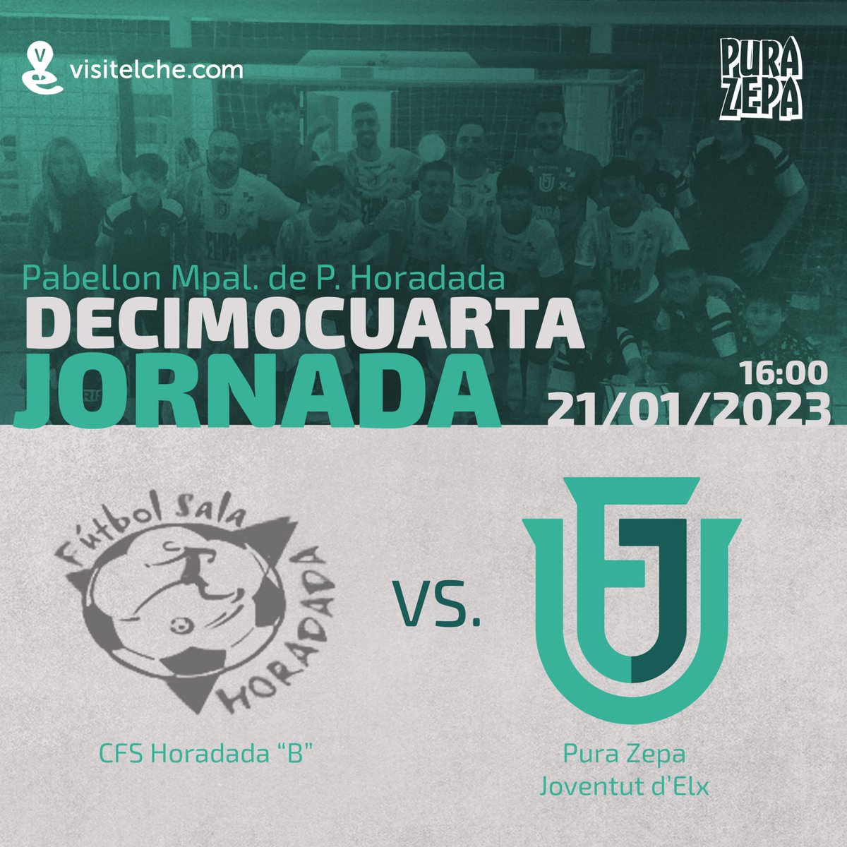 || 𝗣𝗥𝗘𝗙𝗘𝗥𝗘𝗡𝗧𝗘 ||

Tras la primera victoria del año, nuestros chicos quieren más. ¡Vamos a por otra, Jove!

⚔️ CFS Horadada B
📅 Sábado 21
🕣 16:00
🏟️ Pab. Mpal. Pilar de la Horadada

#RUGEconELJOVE 🦁