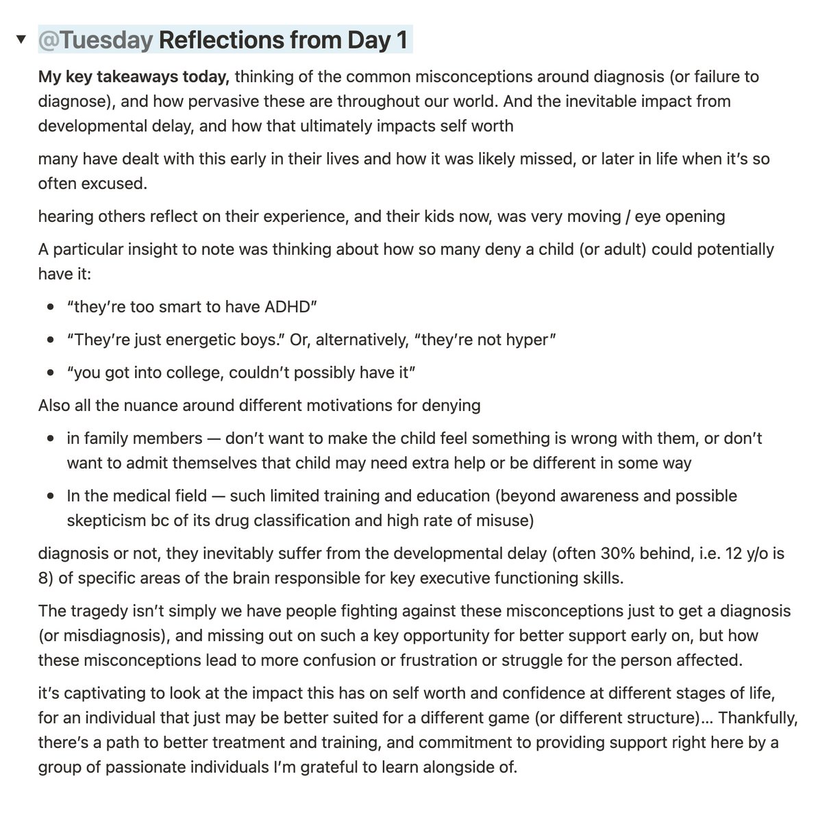 derekbaynton's tweet photo. started my official training program for adhd coaching with @ADDCA this week, really enjoying it so far with an incredible group of ppl 

i'll be sharing some of my learnings along the way, to stay in the habit of reflection... here's from session 1 https://t.co/OPAKVcgKu6