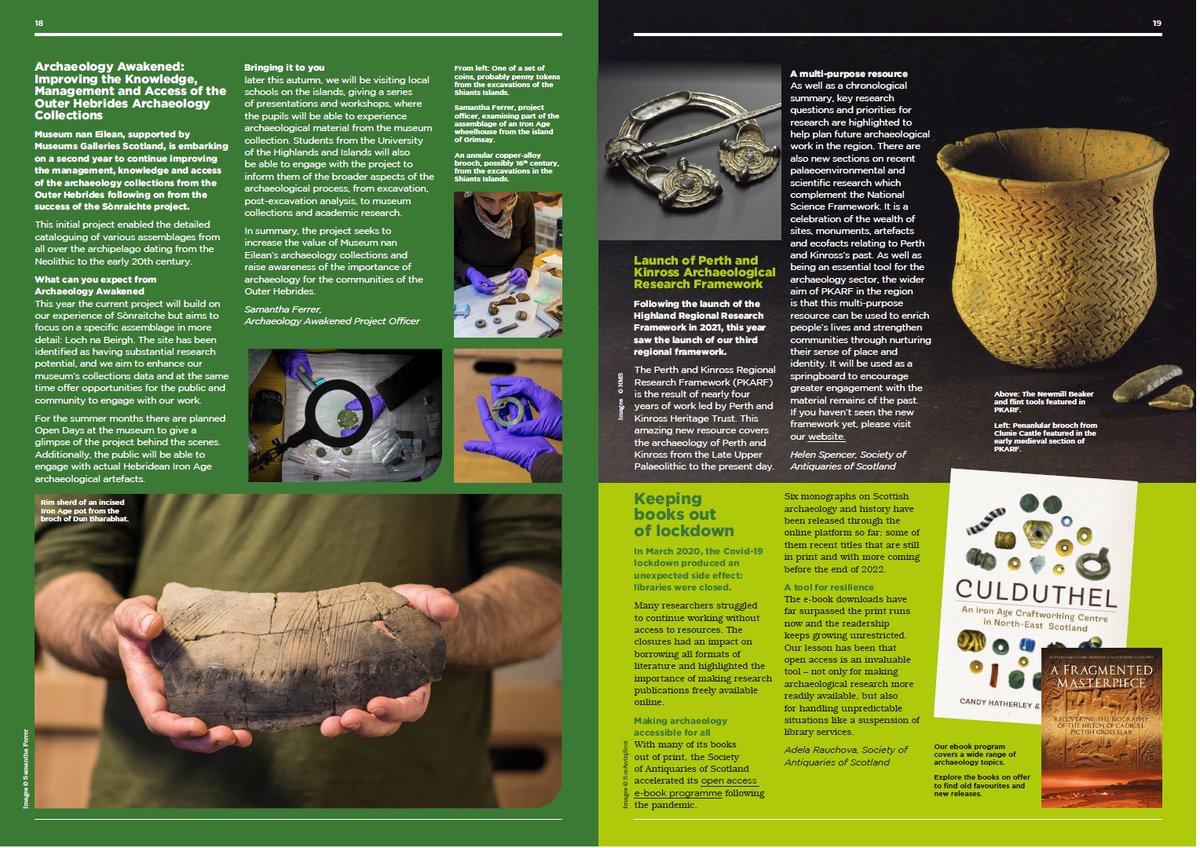 Issue 5 of Celebrating Archaeology in Scotland is now out! Grab a hot drink and prepare to read a trenchload of exciting archaeology from across Scotland in 2022. Download for free below⤵️ archaeologystrategy.scot/magazine/