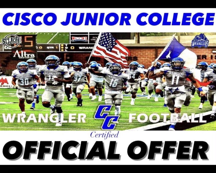 Blessed to receive an offer from Cisco College🔥🔥<a href="/CoachMat26_/">Mathis Thomas Jr</a>