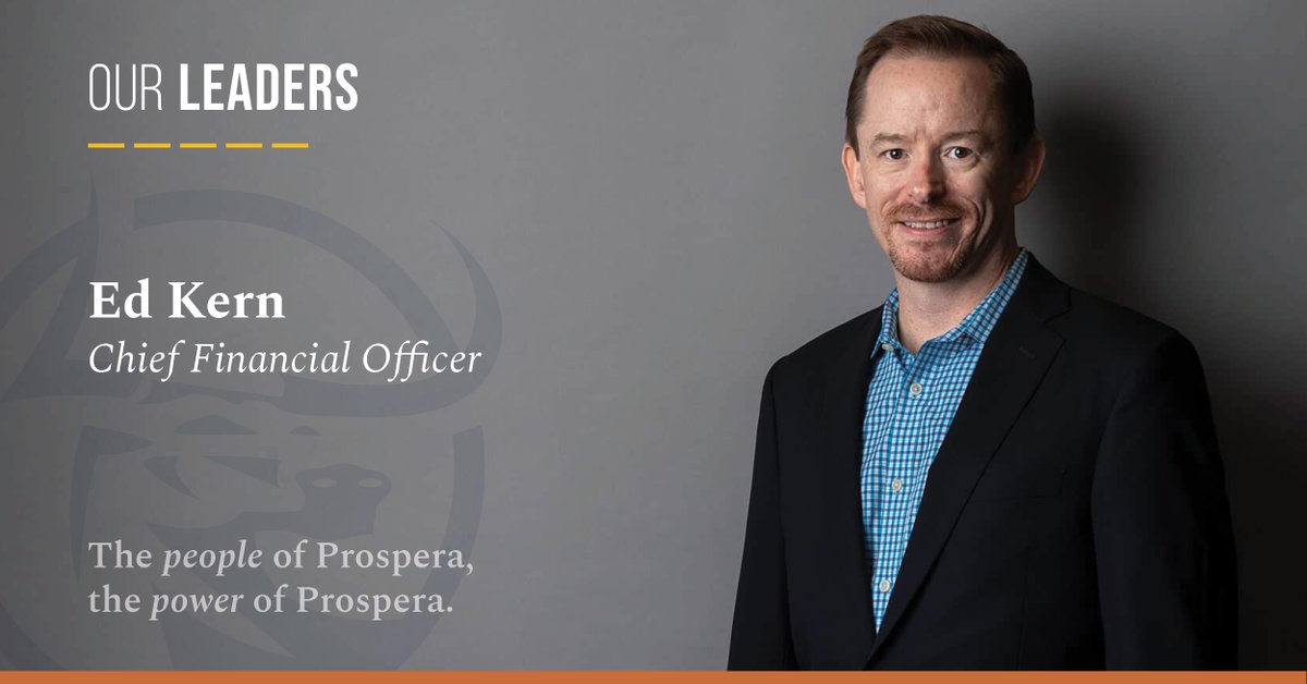 ProsperaFinSvcs's tweet photo. Ed Kern, Chief Financial Officer, is the champion of Prospera’s key success factor of ensuring “disciplined financial performance.”
Ed’s extensive experience – more than 20 years in the financial industry – makes him an integral leader within Prospera.
#prosperalife https://t.co/bCLT1ilFMZ