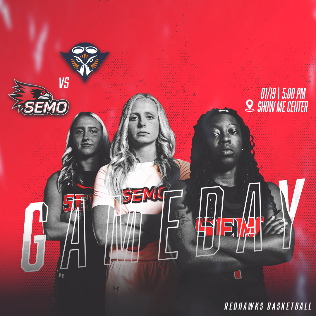 OfficialSEMOWBB's tweet photo. GAMEDAY‼️💪🏀

THE Redhawks are back in action tonight to take on @UTMartinWBB at the Show-Me Center. 

📍Show-Me Center
🆚 UTM
⏰5 p.m., CT
📺 https://t.co/X6thRx12Xi
📻 https://t.co/KQX5qpOa2t
📊 https://t.co/zmslvspimL

#LetsSoar https://t.co/z78JEsFsgm