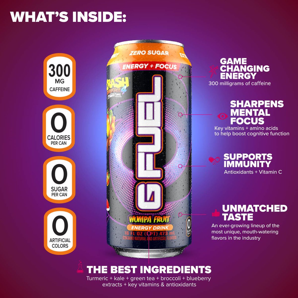GFuelEnergy's tweet photo. 💜 𝗟𝗜𝗞𝗘 + 𝗥𝗧 + 𝗙𝗢𝗟𝗟𝗢𝗪 to win an Apple + Mango-infused #CrashBandicoot x #GFUEL "WUMPA FRUIT" 4 PACK!!!

😜 Picking 2 winners tomorrow bc that's what we doooo!

🛍️ 𝗚𝗘𝗧 𝗬𝗢𝗨𝗥𝗦: https://t.co/GhnLg1iFQZ https://t.co/qISfmfrb5Z