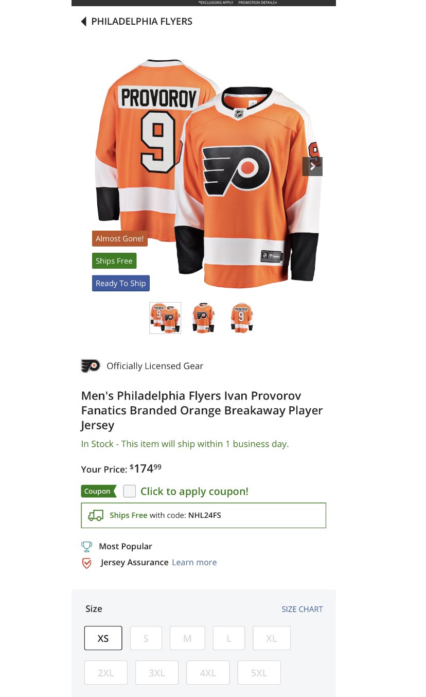 Nhl shop cheap flyers jersey