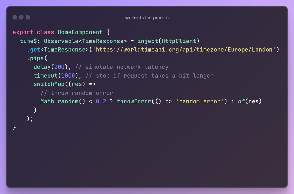mightymatth's tweet photo. From now on, we can declare any observable and use our pipe to improve #UX on fetching async data! 🥳 https://t.co/AMHStSZ5DA