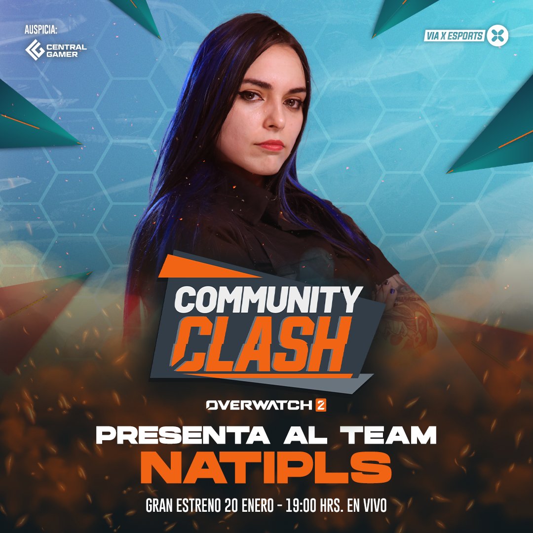 viaxesports's tweet photo. Seguimos conociendo a los capitanes 🫡 que la romperán junto a su team en el Torneo #ClashCommunity de #Overwatch2 💥. Ellos son:👇

✅@Natipls
✅@AbueloKTN
✅@TioAllendenZ 
✅@Sacarban_   

🤩GRAN ESTRENO: 20/01
⏰19:00 HRS
📺850 VTR - 236 WOM https://t.co/AVeeCpsRXr