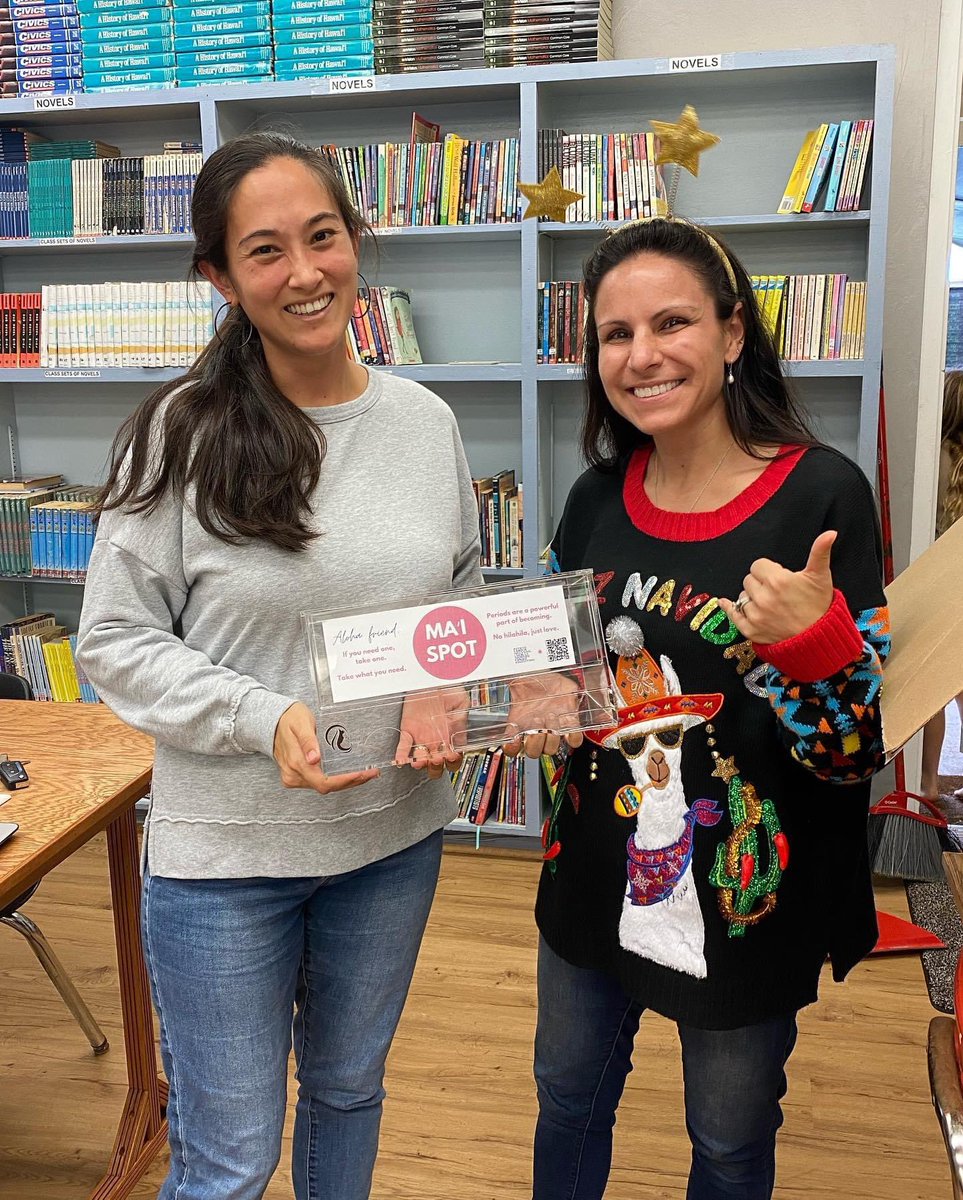 Official Ma'i Movement Hawai'i (@maimovement) on Twitter photo Kaua’i County is on its way to being the 1st county & <a href="/HIDOE808/">Hawai‘i Public Schools</a> complex to make period products widely available in all schools!
Providing period products to be compliant w/ the law is one thing, but ensuring access is convenient & barrier-free is MAJOR. #EndPeriodPoverty Kaua’i County is on its way to being the 1st county & <a href="/HIDOE808/">Hawai‘i Public Schools</a> complex to make period products widely available in all schools!
Providing period products to be compliant w/ the law is one thing, but ensuring access is convenient & barrier-free is MAJOR. #EndPeriodPoverty