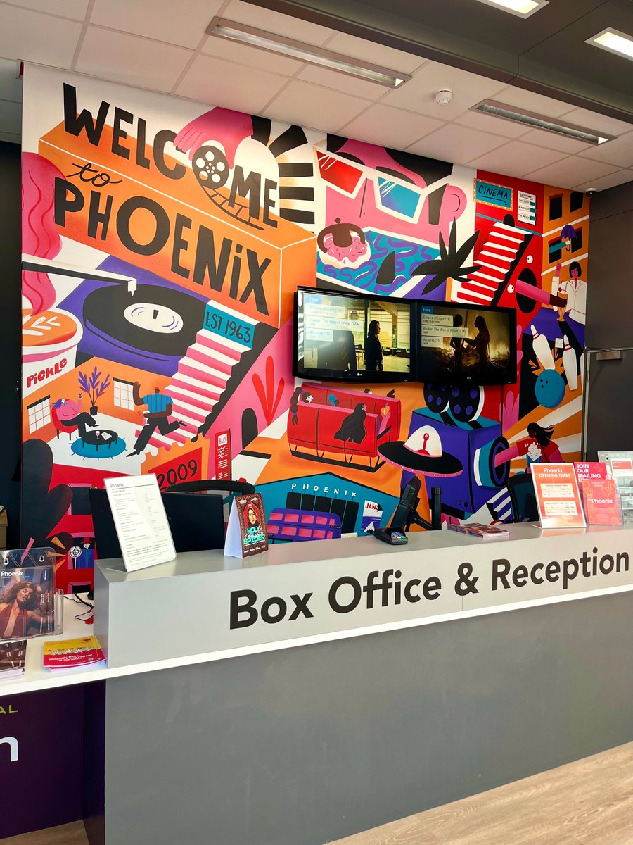 PhoenixLeic's tweet photo. We're OPEN

From 11am today, come and visit YOUR new four-screen cinema, galleries and Café Bar in the heart of Leicester's Cultural Quarter. 

We can't wait to see some familiar and new faces this weekend!

https://t.co/wtikiIWGLn https://t.co/SqwDO4MPsK