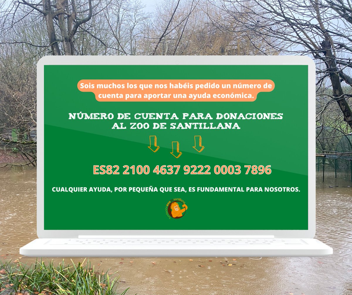ZOODESANTILLANA's tweet photo. 🆕 Hemos creado un nuevo número de cuenta para diferenciar los donativos de los ingresos de la Fundación

💸 ES82 2100 4637 9222 0003 7896

😊 Los que ya habéis donado a la cuenta anterior, no os preocupéis, nos llega todo

💛 De nuevo queremos dar las gracias a TODOS de corazón https://t.co/TgrFOMp4oM