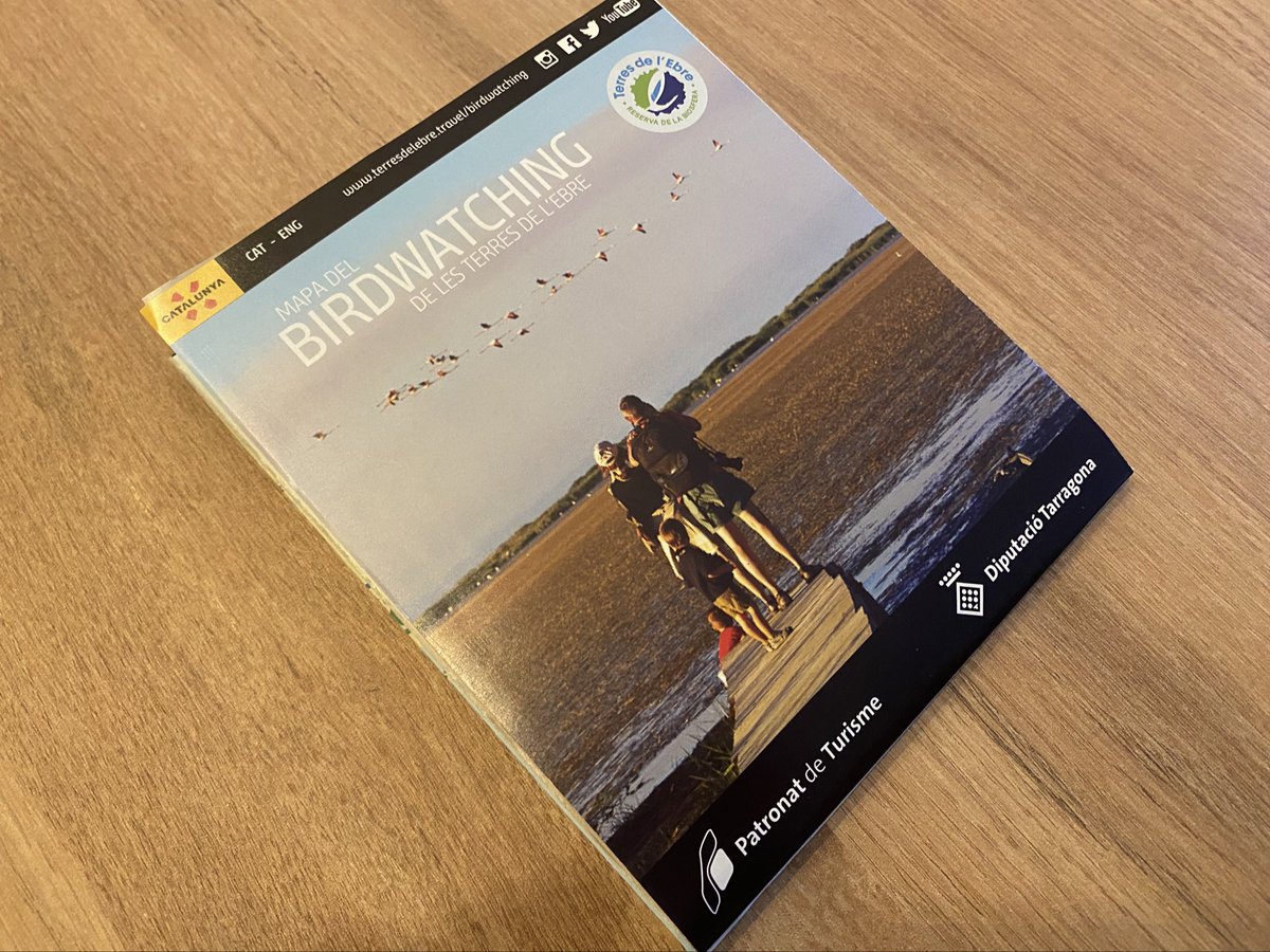AlexMascarell's tweet photo. Ja s'ha publicat el desplegable de "Birdwatching a les Terres de l'Ebre" del #PatronatdeTurisme de la @Dipta_cat. Un viatge des de #Sebes a #LaGalera, passant pel #Delta i els #Ports en 8 itineraris (i 42 espècies) dissenyats per l'immens @sales_sergi de @FundPlegadis! https://t.co/GCQomINlUf