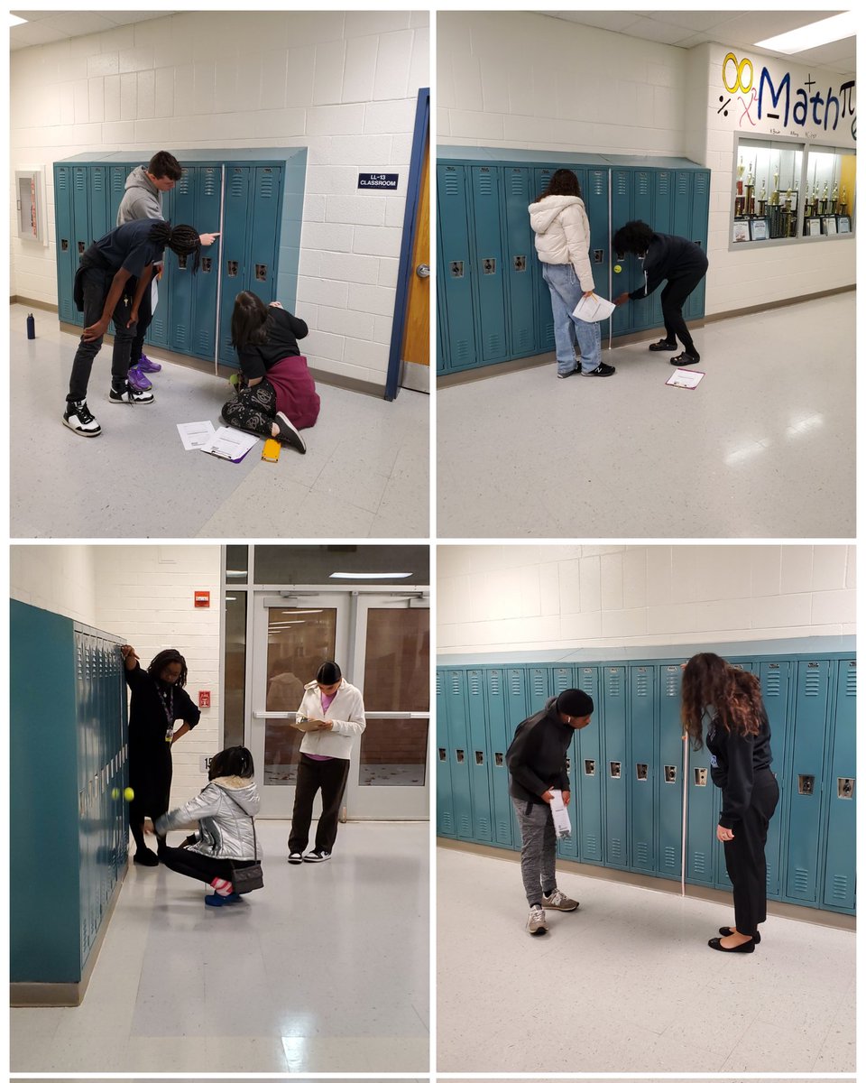 CCPSMathBuzz's tweet photo. Which ball bounces the highest? Collecting data and writing exponential equations in @MsC_Laverty and Ms.Majied's class today to mathematically prove which ball wins! Awesome lesson!
@IllustrateMath @NavarroSupt @CCPS #LearnwithIM https://t.co/taSFj60QyK