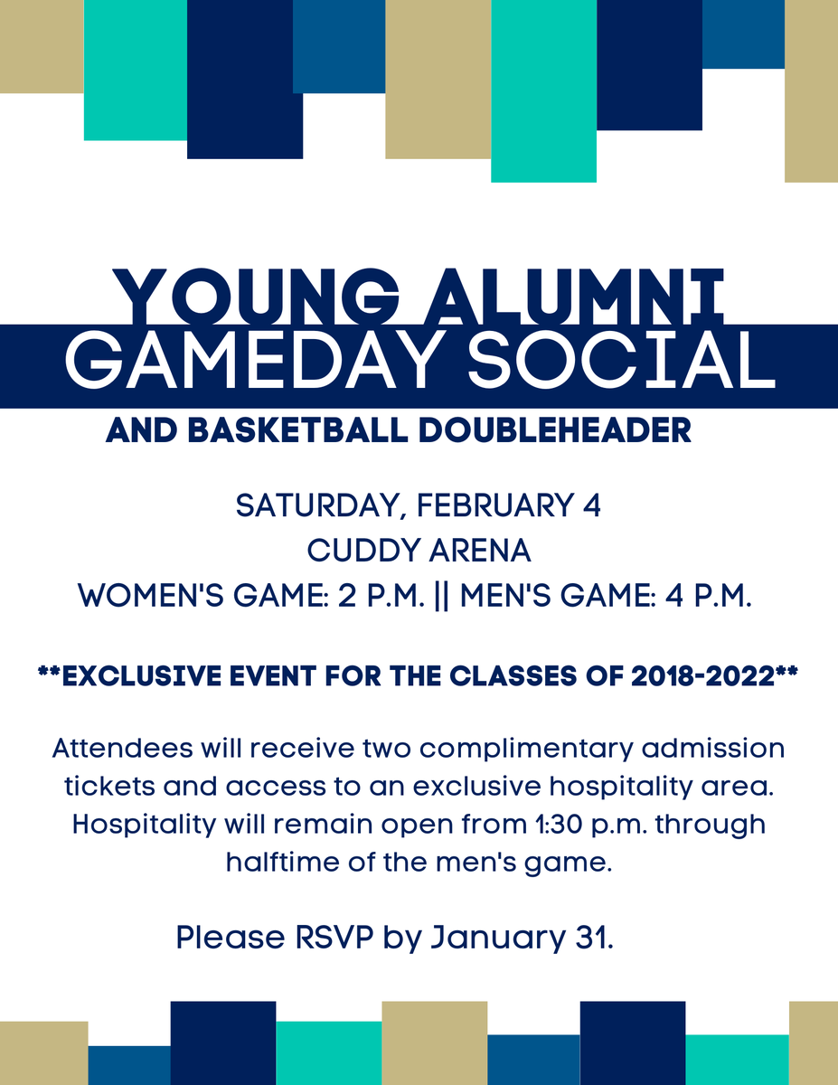 📣 Attention Alumni Classes of 2018-2022! 📣 

Join us for a gameday social Saturday, February 4th.

RSVP by January 31. bit.ly/3QV2qzc