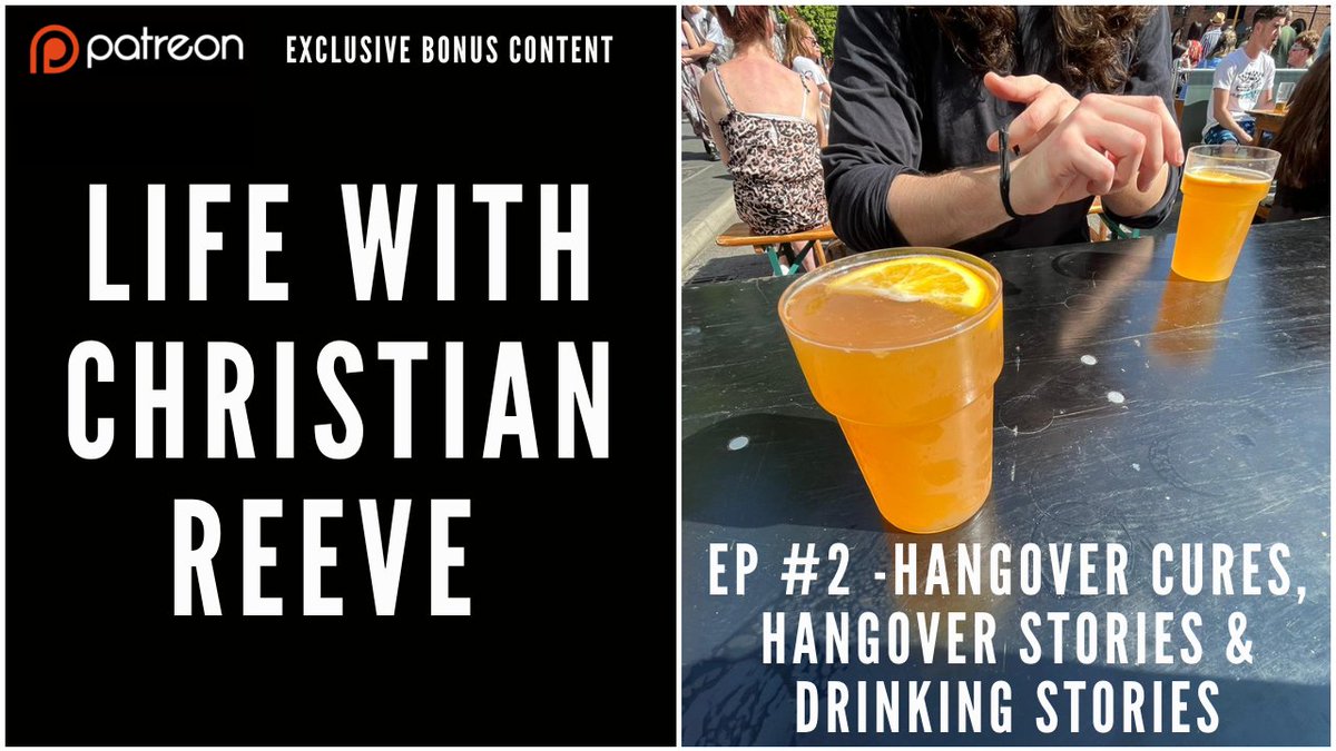In this episode, Christian shares an update on his life, he shares hangover cures he's learned about, as well as suggestions from Reddit users and his followers on Instagram.

patreon.com/christianreeve

#lifewithchristianreeve #christianreeve #hangovercures #hangovers