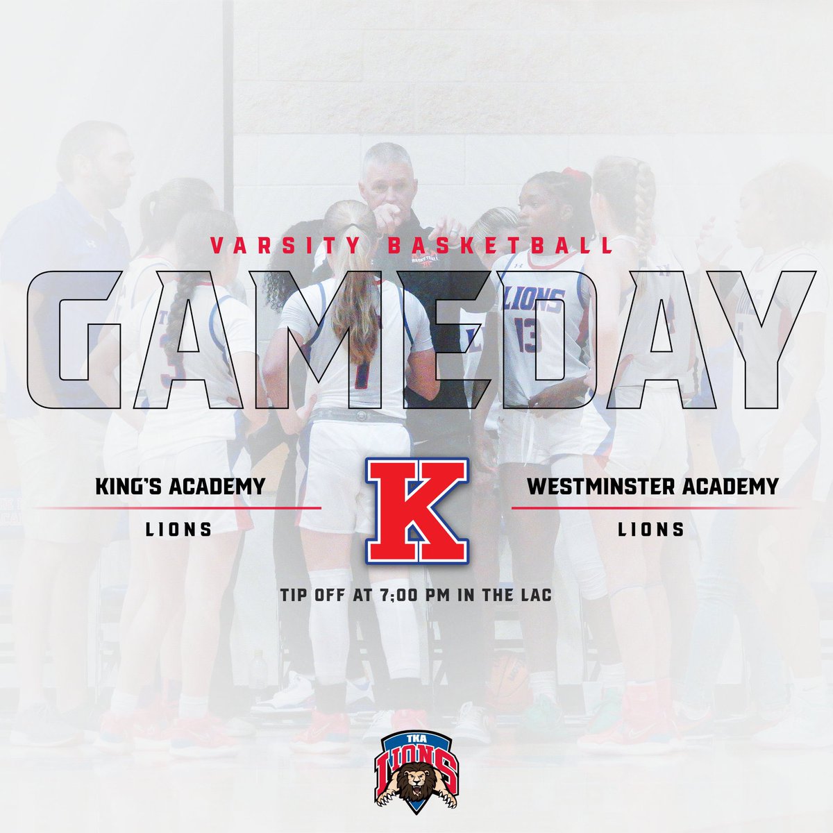 Big game tonight at King’s Academy!! Lions take on reigning 3A State Champion Westminster Academy at 7:00 pm. Come out and support the girls! @TKALions @tkalionsgirlsbb @PBCBBallForum @pbpsports @pbphighschools @emilee_smarr @SUTSReport @SAthletesLBB @PGHFlorida @Rangeman_Films