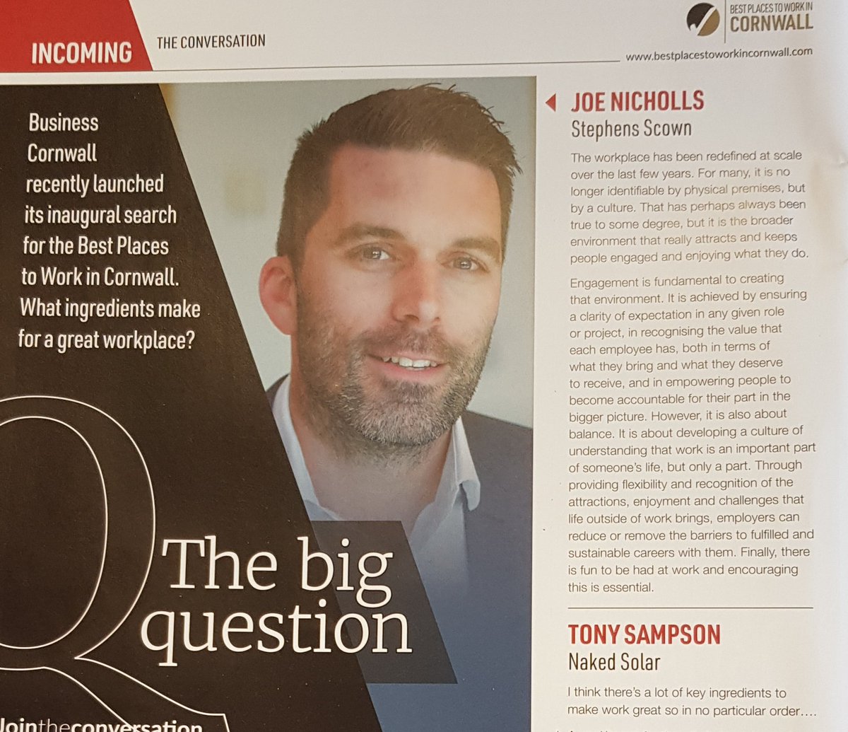 What makes a great place to work? Being based in Cornwall is a start.

<a href="/biz_cornwall/">Business Cornwall</a> asks; What ingredients makes for a great workplace? I offer my perspective.

#businesscornwall #workplace #HR #BCorp