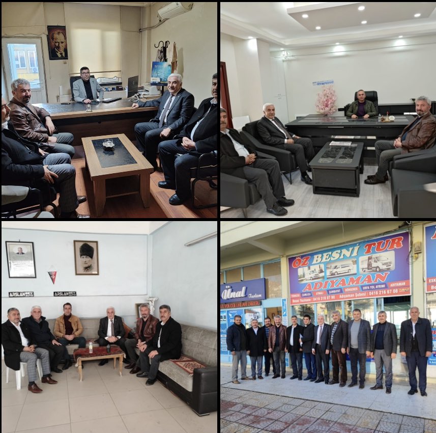 irfantorunoglu's tweet photo. 4500 KİŞİLİK BÜYÜK BİR AİLEYİZ.
Besni’de Üyelerimizle Beraberiz.
Esnaf Odası Bşk Hayati Işitmen
Şoförler Odası Bşk Mitat Songur
Hicabi Zengin, İrfan Atalay, Mustafa Ekmekçi, Halil Tüy, Mitat Dutlu, Hüseyin Alaca Ve Otogar Esnafımızı Ziyaret Edip İşlerinde Kolaylıklar Diledik. https://t.co/yGTdJHlSGn