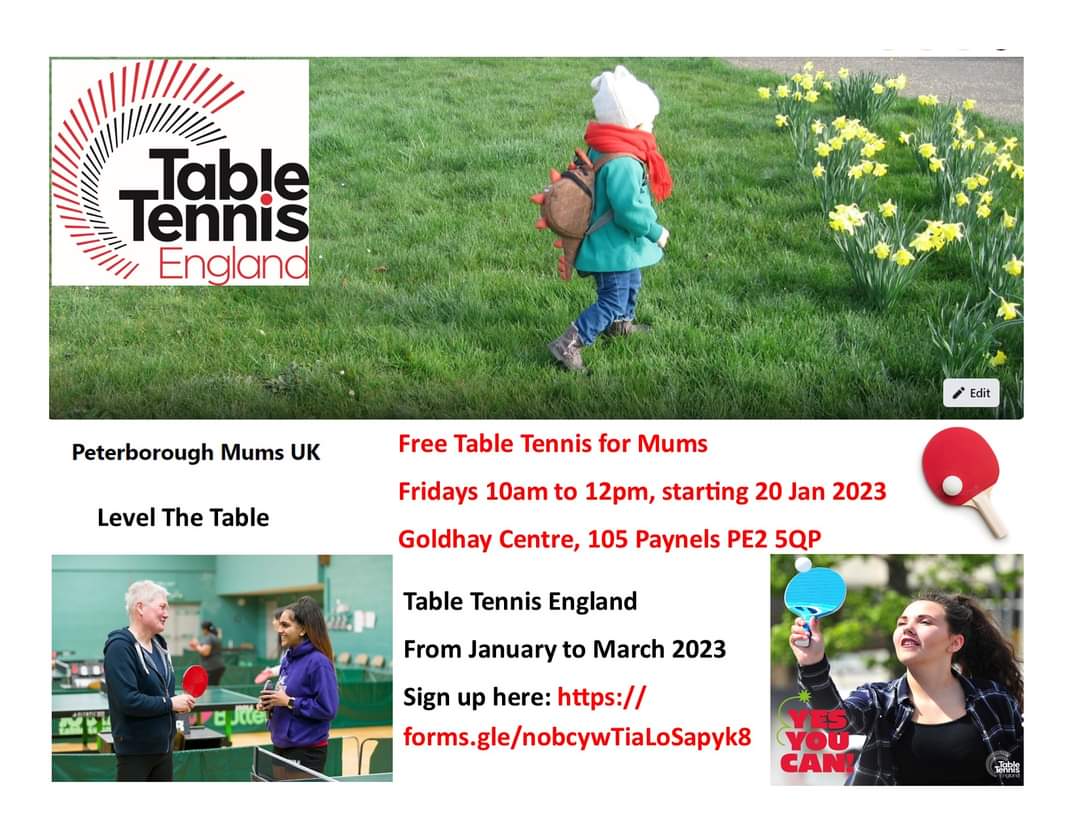 FaustinaYang6's tweet image. Launching table tennis for mums tomorrow! Funded by @TableTennisENG #Levelthetable
#PeterboroughMumsUK founded in 2013 following closure of 6 sure start centres, now 5800 members.
@CharityHourUK @CharityTimes 
@peterboroughtel @BBCCambs @MatthewHudITV @familyvoice1