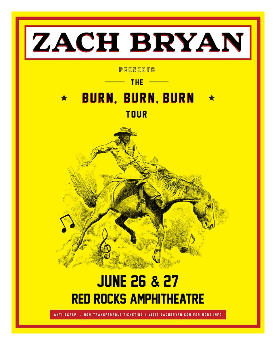 NEW SHOWS: It'll be fine by dusk light when <a href="/zachlanebryan/">Zach Bryan</a> returns to the #RedRocksCO stage June 26 &amp; 27, 2023 🐎 Register now through Sunday, Jan. 29 for the chance to purchase tickets via Fair AXS - details and registration info at axs.com/zachbryan