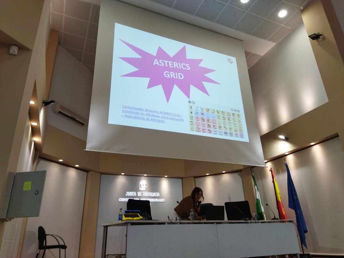 tochemase's tweet photo. Arrancando con la RED DE P.T. Y A.L.  en el CEP de Granada.
Hoy aprendiendo una de las  herramientas utilizadas como  Sistema Alternativo de Comunicación "ASTERICS GRID" con Carolina Palacios.
160 profesionales hoy en el CEP @cepdegranada @EquipoTcnico https://t.co/SDKEXgm9IV