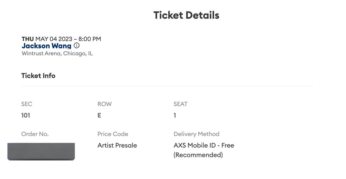 wangofsevens's tweet photo. hi i'm selling (1) GA Floor &amp; (1) Sec 101 Row E Tickets for Jackson Wang Magic Man Tour in Chicago ! Pls DM me, serious buyers only :)

#JacksonWang #MagicMan https://t.co/kMJtlpHdJQ