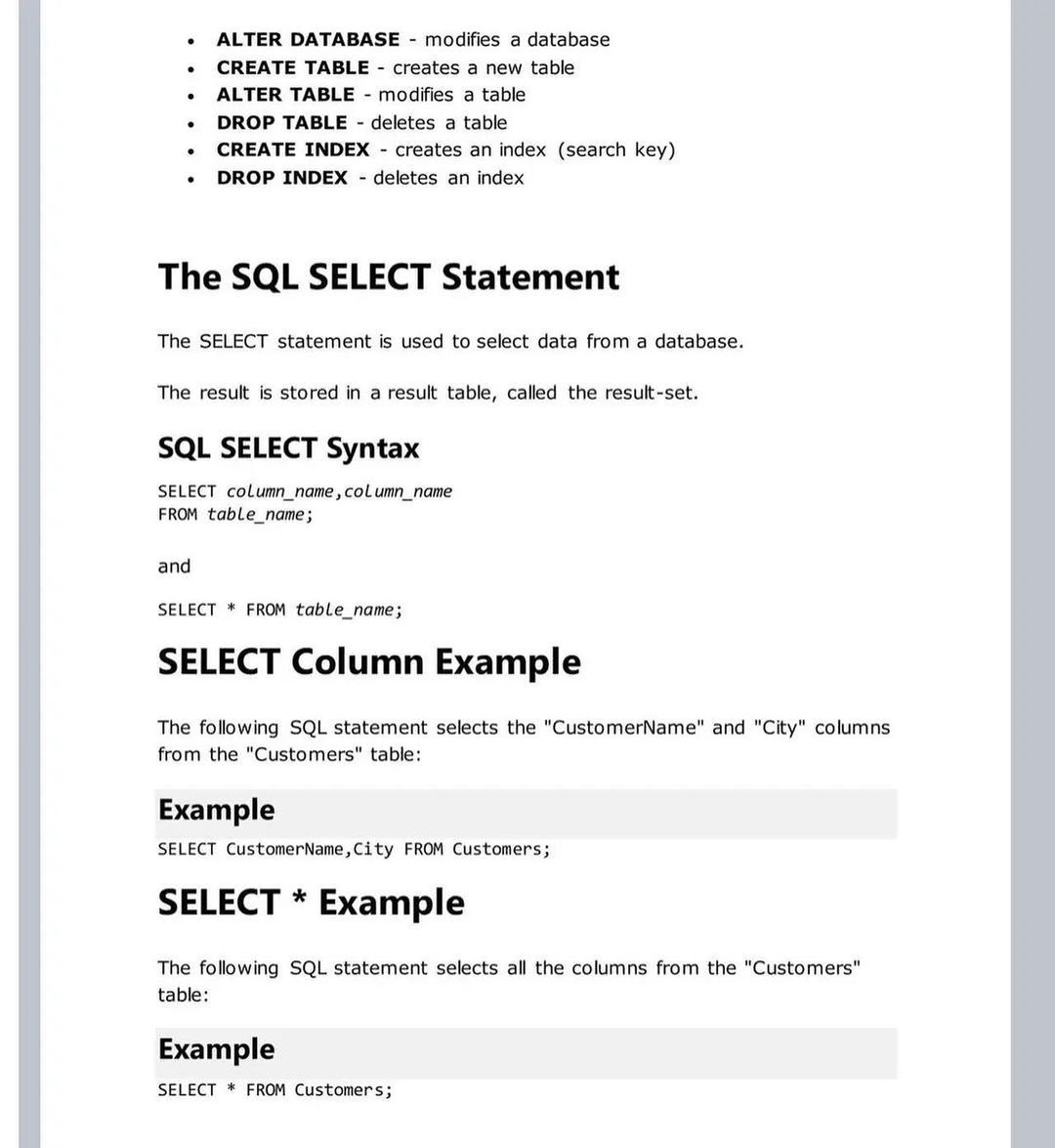 Nexample_Twits's tweet image. SQL Example  ! #100DaysOfCode
#DataAnalytics #MachineLearning #BigData #DataScience #PyTorch #Python #TensorFlow #JavaScript #ReactJS #Flutter #CloudComputing #DataScientist #WomenWhoCode #Programming #Coding #100DaysofCode #DEVCommunity #opensource