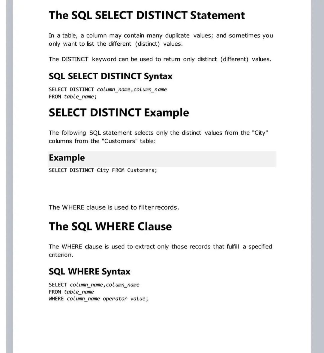 Nexample_Twits's tweet image. SQL Example  ! #100DaysOfCode
#DataAnalytics #MachineLearning #BigData #DataScience #PyTorch #Python #TensorFlow #JavaScript #ReactJS #Flutter #CloudComputing #DataScientist #WomenWhoCode #Programming #Coding #100DaysofCode #DEVCommunity #opensource