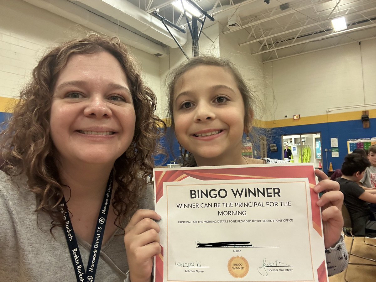 Congrats to our <a href="/ReskinSchool/">Reskin School</a> Boosters for putting on an amazing Family Bingo Night! Excited about all the morning/lunch with the principal prizes I get to redeem!