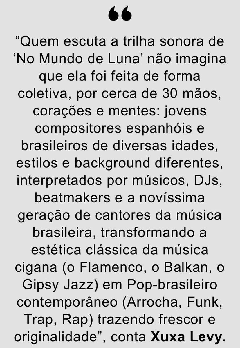 PerdidaFilme's tweet photo. A trilha sonora da série estará disponível em todas as plataformas digitais a partir de amanhã! #nomundodaluna https://t.co/d94jCoEXGW