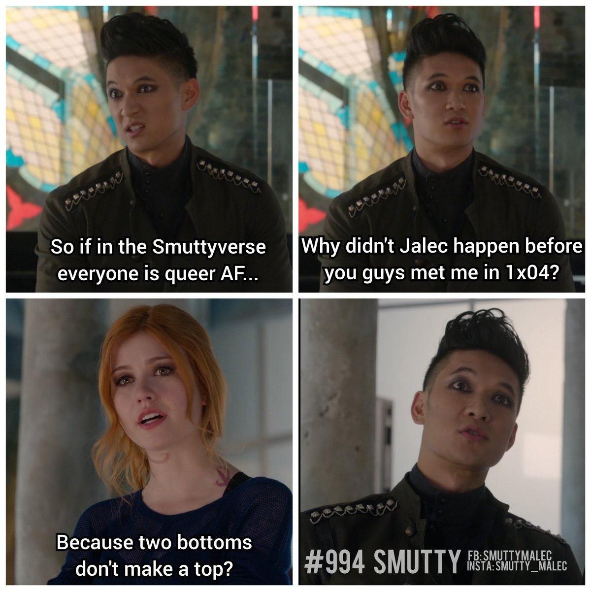 MalecSmutty's tweet photo. #994 two bottoms don't make a top but it do make a top very happy 😏 #malace ?
#shadowhunters #shadowhunterstv #malec #aleclightwood #magnusbane #matthewdaddario #mattdaddario #harryshumjr #shumdario #SaveShadowhunters #shadowhunterslegacy #jalec #dominicsherwood #domsherwood https://t.co/ZkUuVXykyT