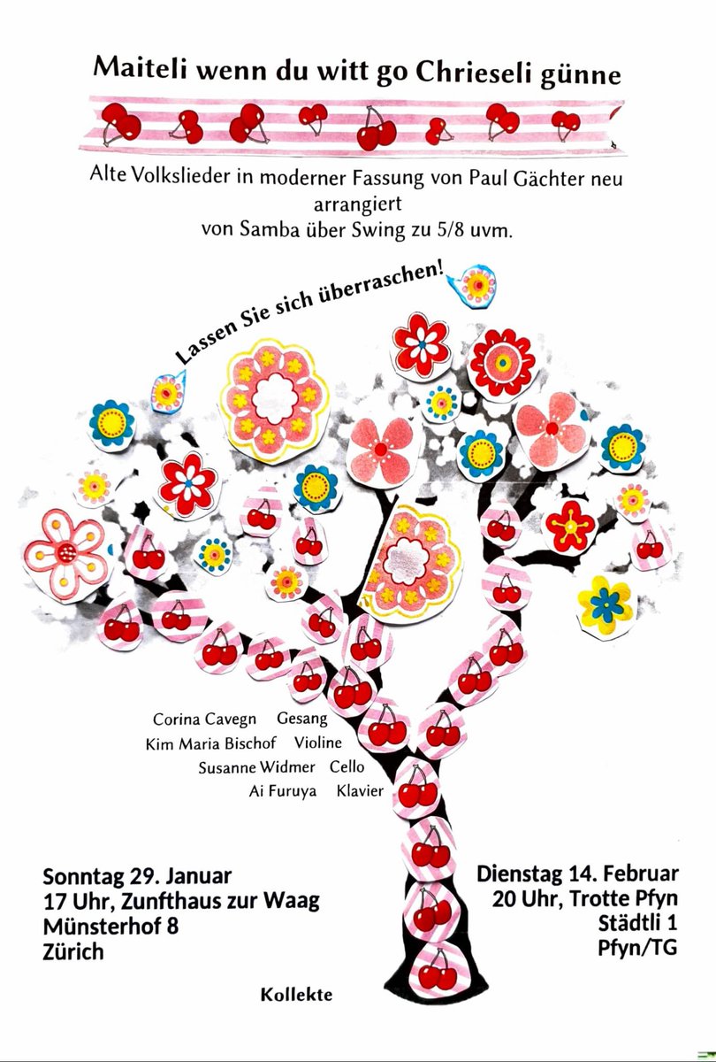 ChanteuseCH's tweet photo. Unser neues Programm. Wir freuen uns auf zahlreiche Besuchende 🤗 https://t.co/9KJ6dYXH7Y