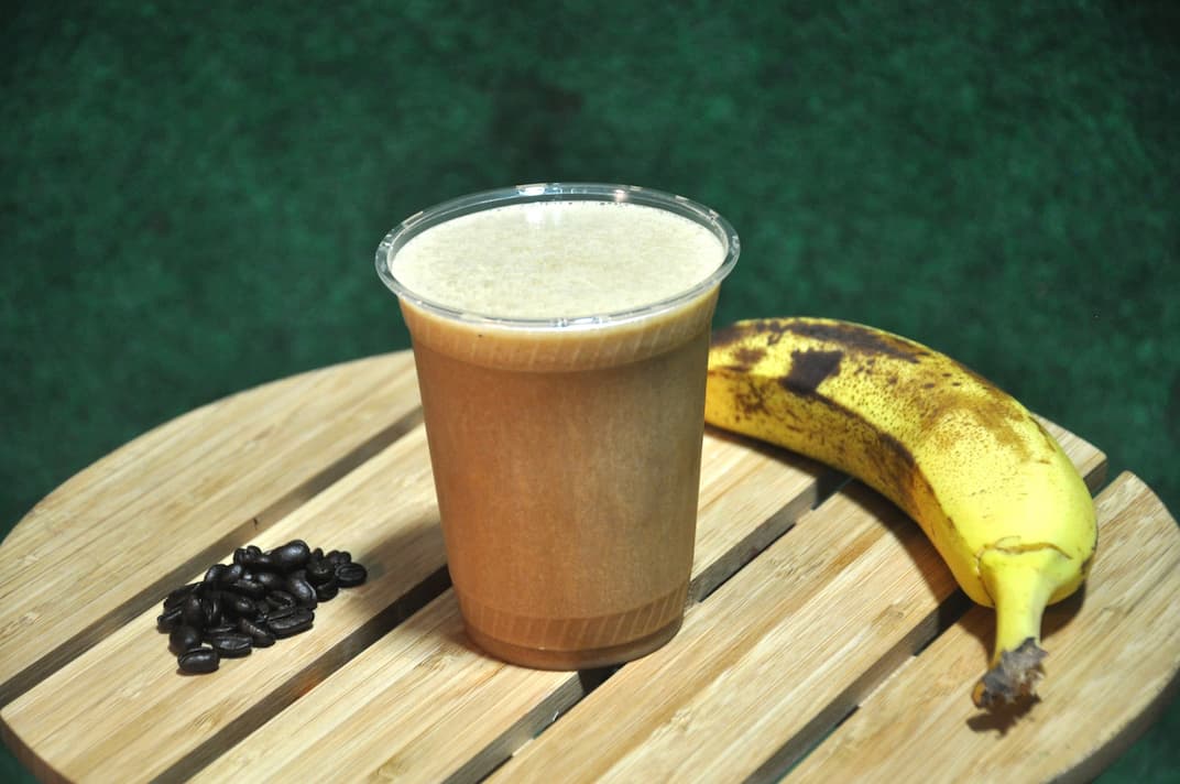 RuruKitchenSF's tweet photo. "Do you feel lethargic? Hyper Brew: the coffee shake. Made with bananas, dates, cold beer, almond milk ready to fill you with energy 🤩, try it now ➡ https://t.co/P9z1qZINNF
.
.
. 
#smoothie #smoothietime #smoothielover #smoothielove #smoothieoftheday #smoothielife #food  #vegan https://t.co/HL5tFLBgTA