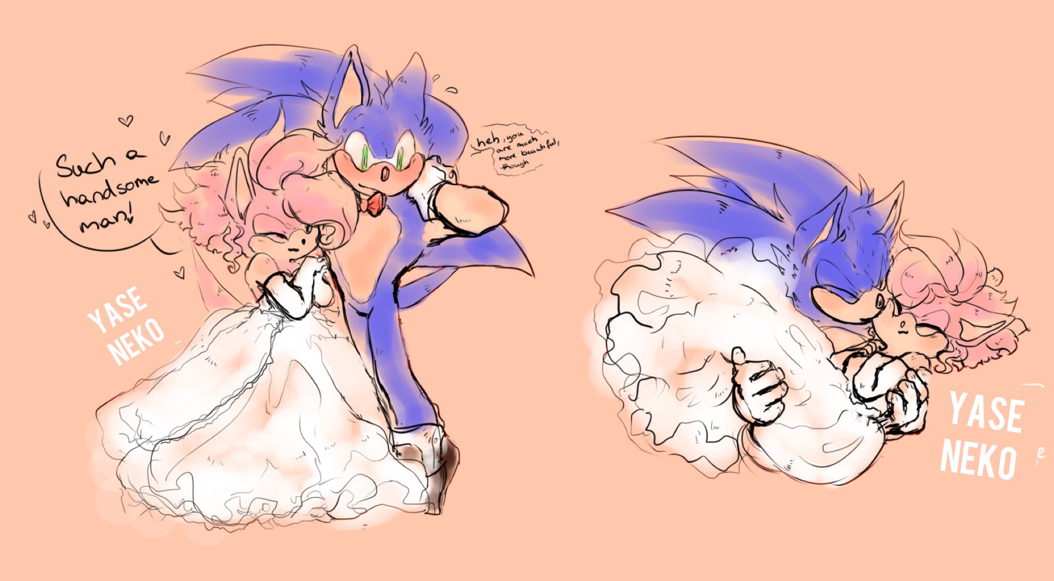 I draw sonic scruncly on X: short sonamy comic #SonAmy