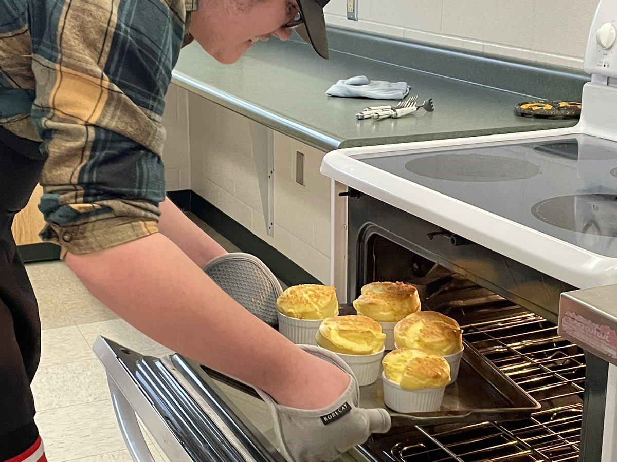 Today NCA 1 is focused on challenges - embracing them and learning from them. The challenge? Cheese Soufflé recipe from <a href="/altonbrown/">Alton Brown</a> #gkcogs #SayYestoFCS